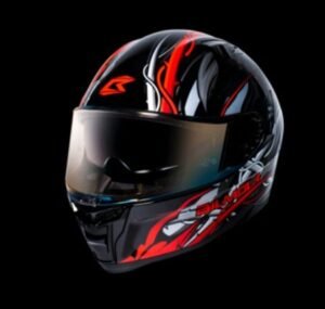 Full Face Helmet DEFENDER TOXIN BLACK RED